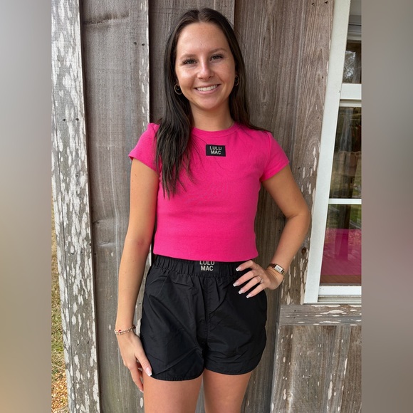 Lulu Mac Black DD Athletic Shorts - Picture 3 of 5